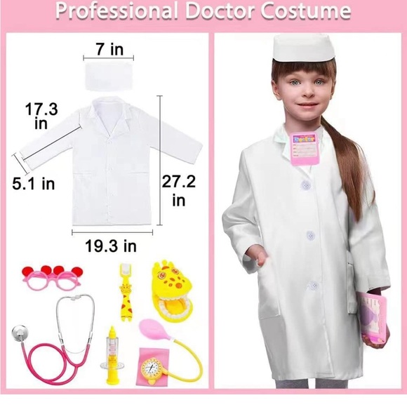 Pretend Doctor/Dentist Medical⚕️Toy w Electronic⚡️Stethoscope🩺& 48Pc - Picture 2 of 9